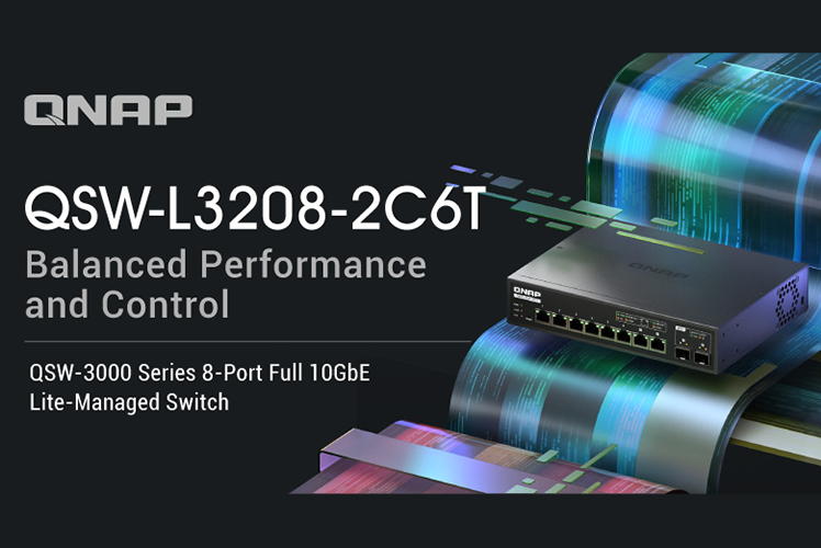 QNAP представляє серію QSW 3000: 8-портовий керований Lite-комутатор 10GbE для стабільного та легкого керування мережею